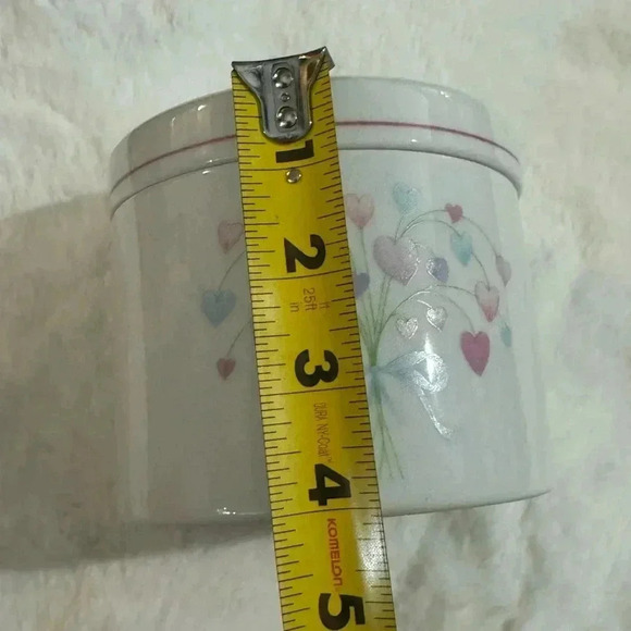 Vintage 80’s FTDA Cottagecore Floral Ceramic Jar Trinket Holder Planter Granny - Picture 4 of 12